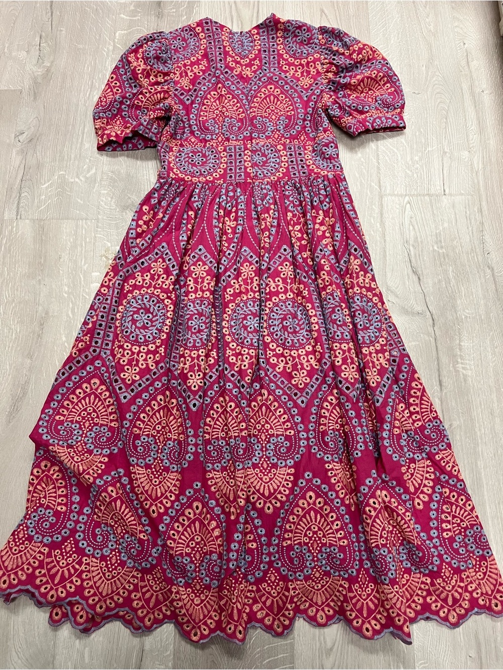 Chicwish Bright Magenta Embroidered Dress